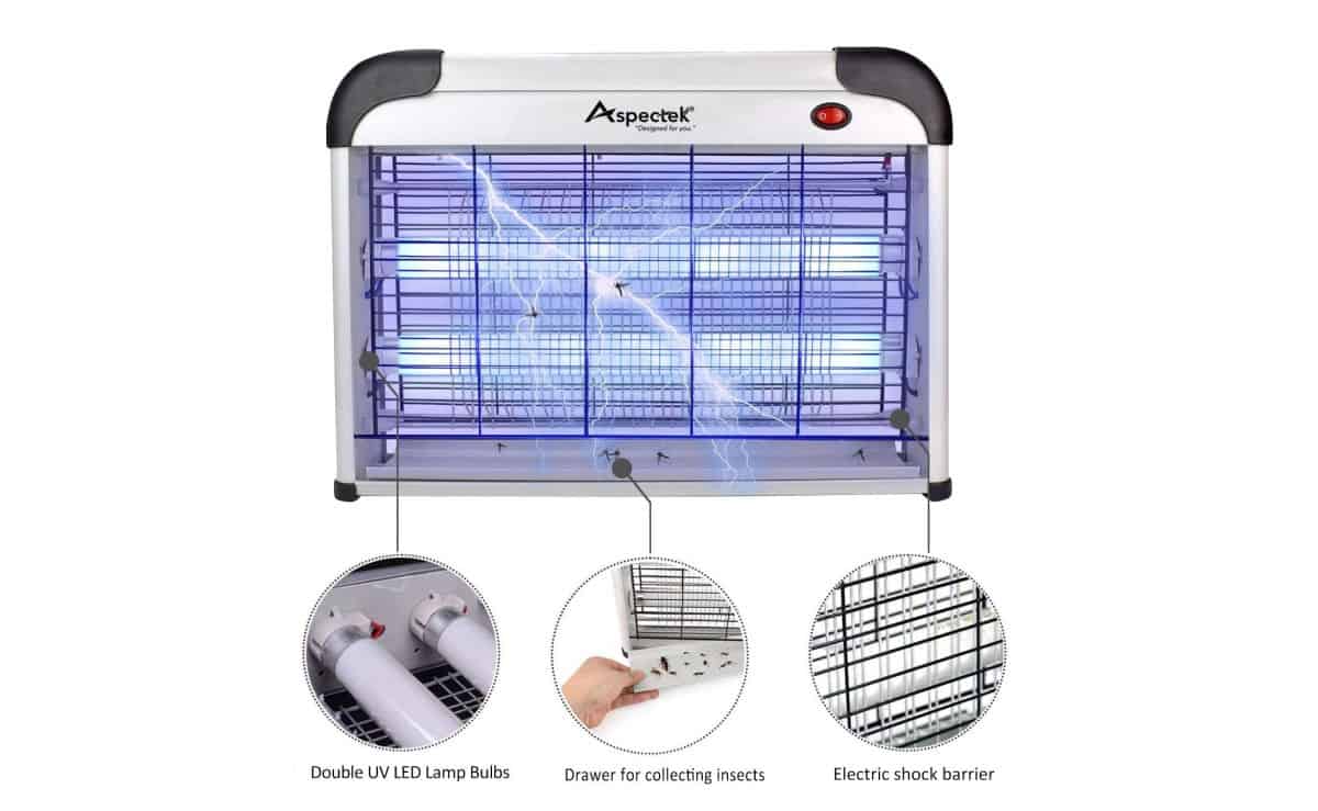 Aspectek UPGRADED 20W Electronic Bug Zapper | Bug Zapper: How Does It Work And Which One Should You Get?