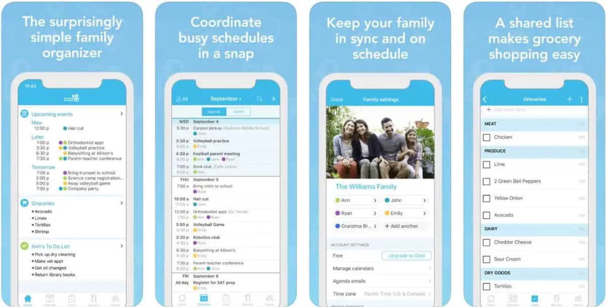 Cozi Family Organizer | Family Meal Planning Made Easy With These Apps