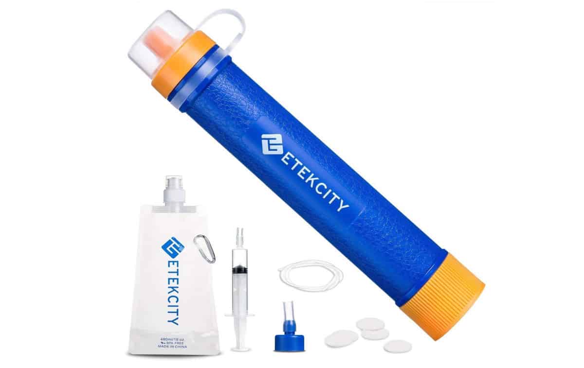 Etekcity Water Filter Straw with 1500L 3-Stage Filtration | Outdoor Survival Gear And Gadgets on Amazon Under $100