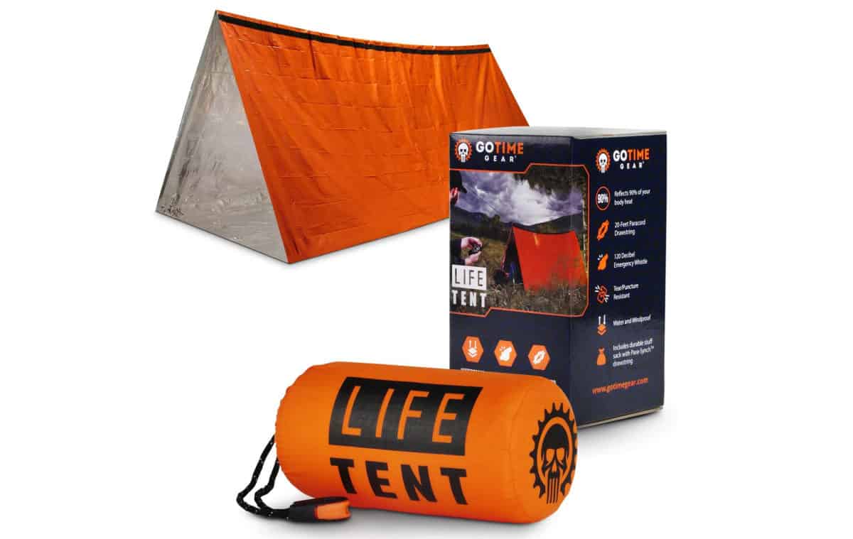 Go Time Gear Life Tent Emergency Survival Shelter | Outdoor Survival Gear And Gadgets on Amazon Under $100