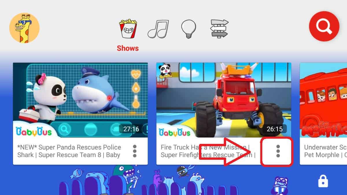 Three dot | How To Make YouTube Kids Videos Safer For Your Kids