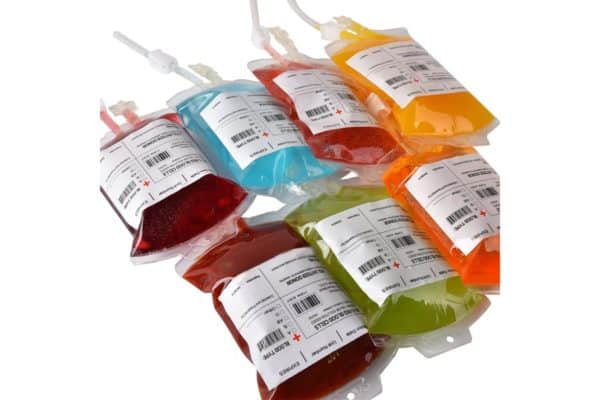 IV Blood Bag Drink Containers