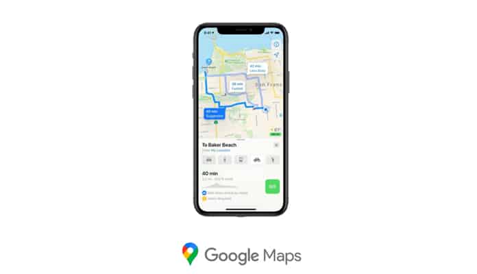 Route Tracking Apps: Google Maps