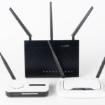 Three Wi-Fi routers
