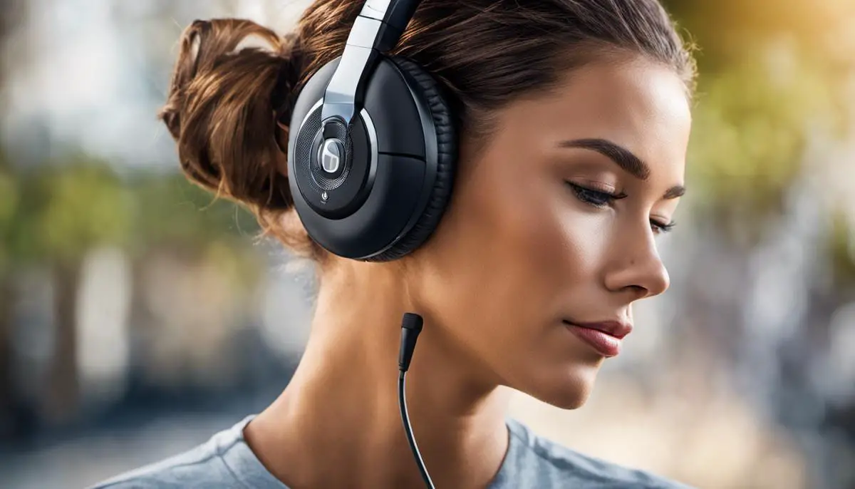 Image of a pair of headphones with advanced features, representing the evolving technology landscape in the headphone market.
